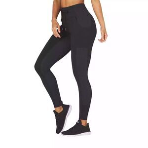 Glyder Women's L Drawstring Street Leggings Elastic Joggers Black Gym Athleisure